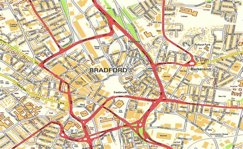 Bradford Street Map I Love Maps