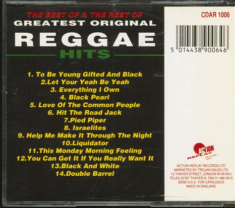 Various Cd The Best Of And The Rest Of Greatest Original Reggae Cd