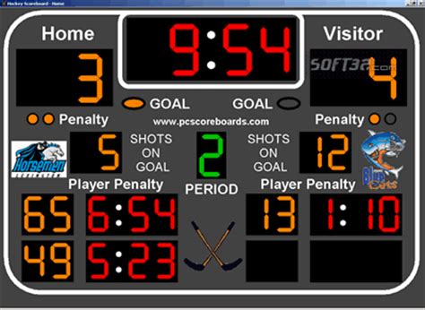 Ice hockey live score on sofascore.com livescore is automatically updated and you don't need to refresh it manually. dasdomewy - Download hockey scoreboard program