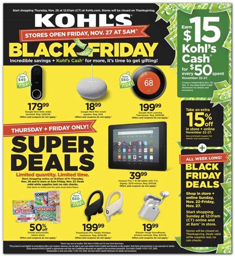 Kohls Black Friday Sales Just Released Saving Dollars And Sense