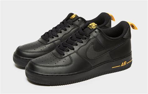 Jd Exclusive Nike Air Force 1 07 Lv8 Black Yellow Fastsole