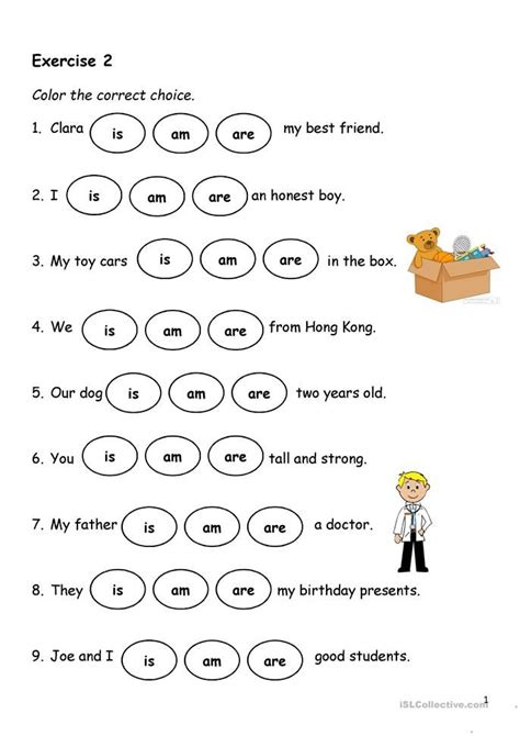 In this section you can learn about grammar rules, play word games and watch fun videos. Present Simple - Verb-to-be | Material escolar en ingles ...