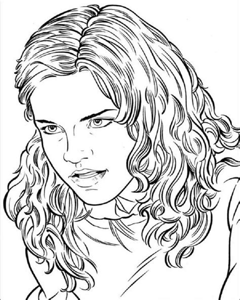Harry Potter Coloring Pages Hermione Granger Harry Potter Decke
