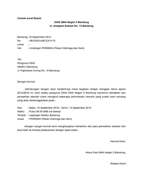 Contoh surat undangan acara pentas seni. Contoh Surat Undangan Lomba Olahraga Dan Pentas Seni