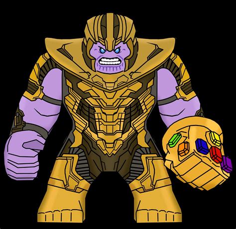 My Custom Lego Avengers Endgame Thanos Minifigure Design Flickr