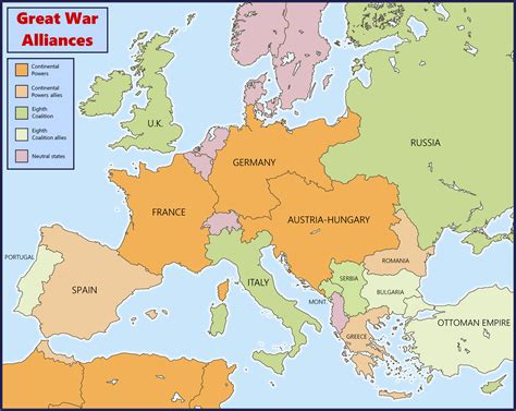 Map Of The Alliances Of The Great War Weird Ww1 Rimaginarymaps