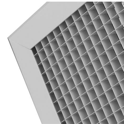 Metal Egg Crate Grille 595mm X 595mm White Finish With Removable Filter