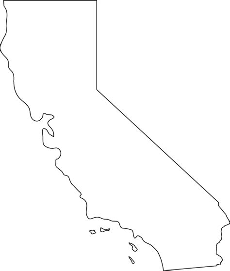 Free California Outline Transparent Download Free California Outline