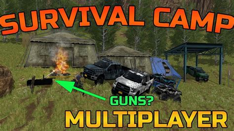 Survival Camping New Map Multiplayer Farming Simulator 2017 Youtube