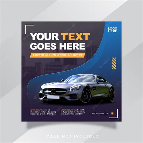 Premium Vector Rent Car For Social Media Instagram Post Banner Template