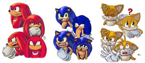 Knuckles Sonic And Tails By Elancioni6463 On Deviantart