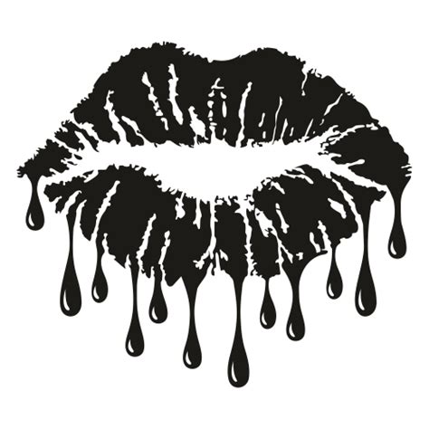 Dripping Lips Silhouette Lipstutorial Org