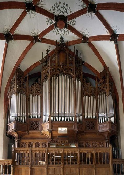 The Organ In The Back Balcony At St Thomas Church In