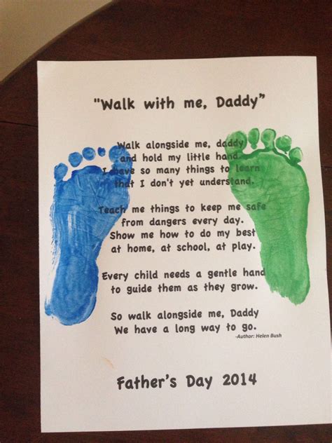 Fathers Day Poem From Toddler To Daddy Handprint Card