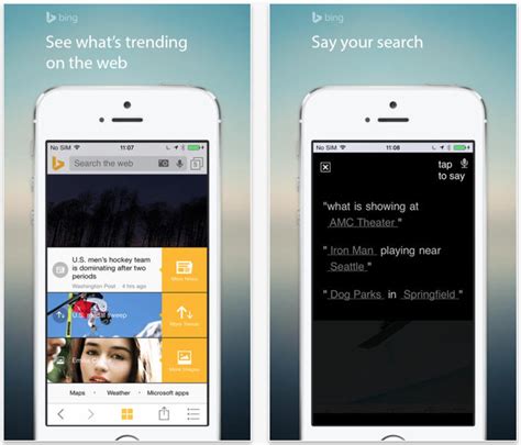 Bing Ios App Updated With Safari Integration New Search Features And More
