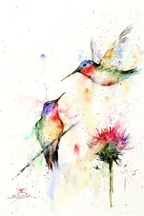 Dean Crouser The Art Of Dean Crouser Watercolor Hummingbird