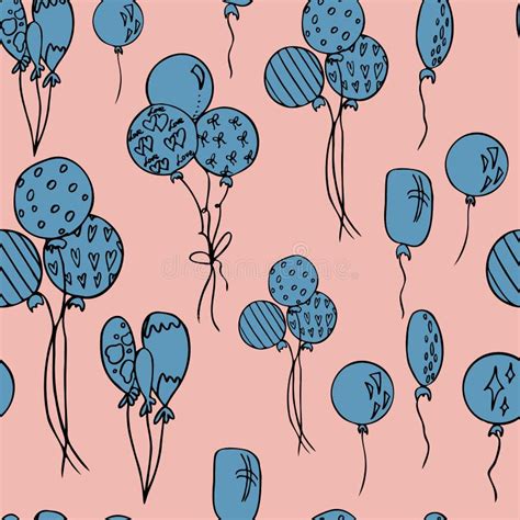 Balloons Seamless Pattern Stock Vector Illustration Of Paper 209200623