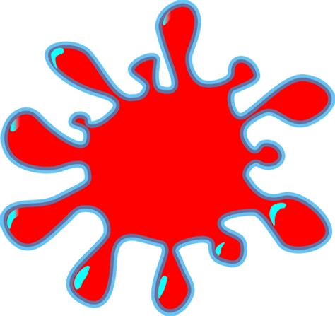 Red Splash Clip Art At Vector Clip Art Online Royalty Free