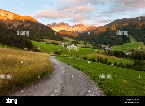 St Magdalena Village Val Di Funes Dolomites Alps Italy Europe