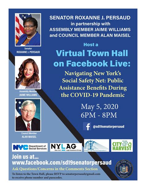 Social Services During Covid 19 Virtual Town Hall