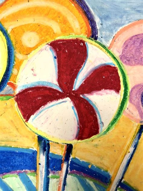 Wayne Thiebaud Form And Lollipops Oil Pastel Lesson Oil Pastel