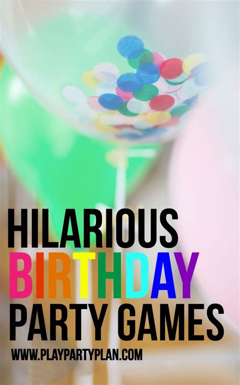 Do you enjoy making things? Hilarious Birthday Party Games | Birthday party games for ...