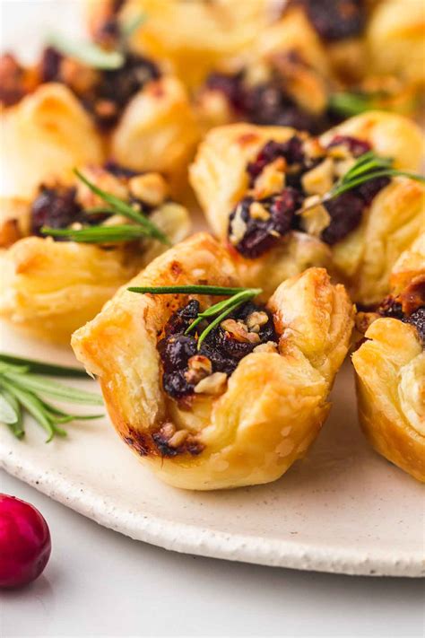 Easy Cranberry Brie Bites Little Sunny Kitchen