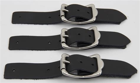 stainless steel vest buckle sets with leather or suede straps gypsy leather and suede