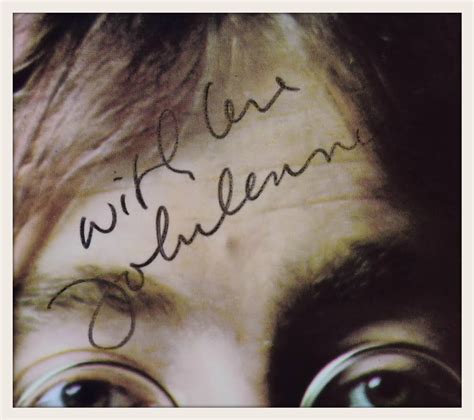 John Lennon Hand Signed Collectibles Rock Star Galleryrock Star Gallery