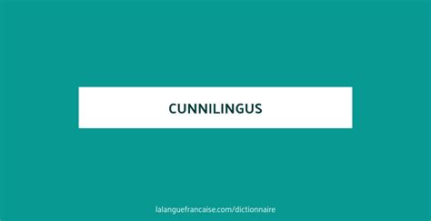 Définition De Cunnilingus Dictionnaire Français