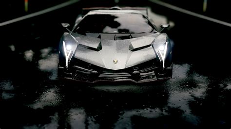 Download 1920x1080 Lamborghini Aventador Roadster Rain Drops Silver