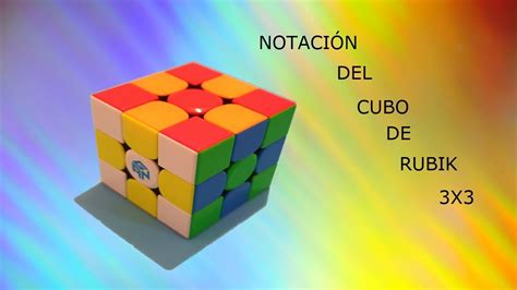 Notación Del Cubo De Rubik 3x3 Youtube