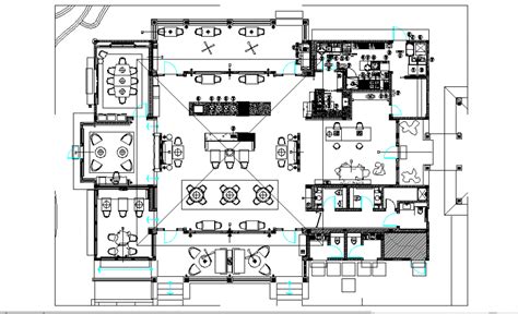 Club House Lounge Architecture Layout Plan Details Dwg File Cadbull