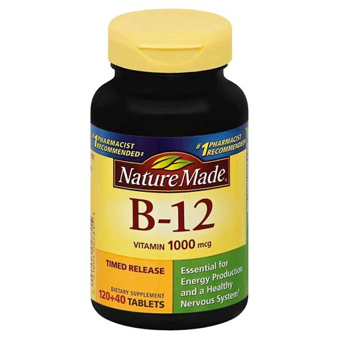Nature Made Vitamin B12 1000 Mcg Time Release Tablets 160ct Amazing
