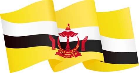 Brunei Flag Wave Isolated On Png Or Transparent Background 18890609 Png