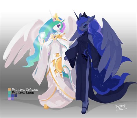 Princess Celestia And Princess Luna By Tysontan On Deviantart Celestia