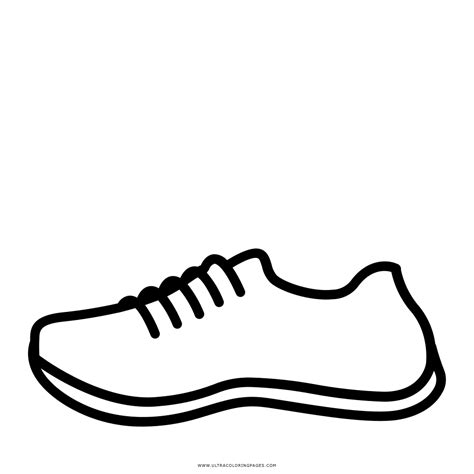 Running Shoe Coloring Page Ultra Coloring Pages