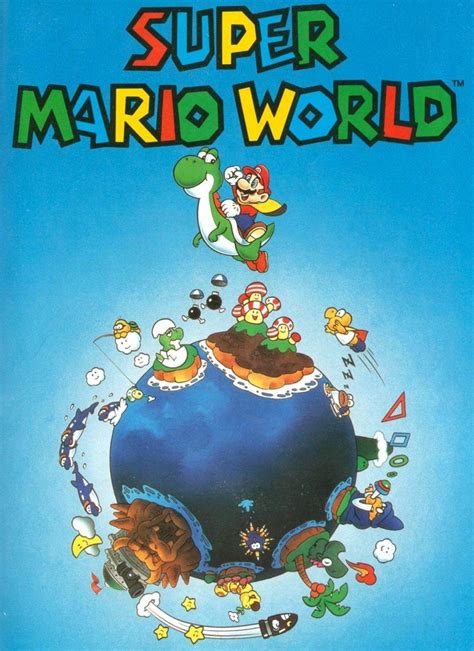 24x36 Super Mario World Map Poster Snes