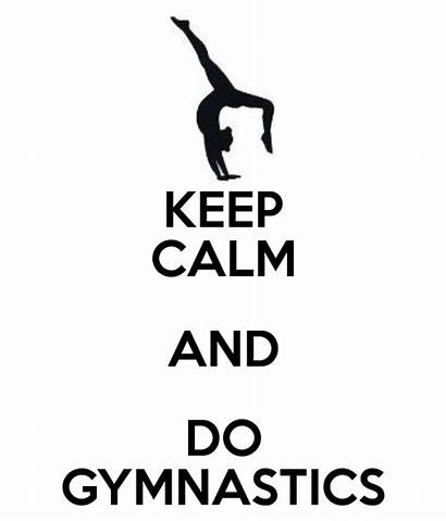 Gymnastics Calm Keep Quotes Handstand Posters Redbubble