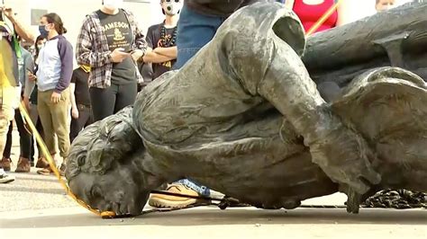 Minneapolis Rioters Take Down Columbus Statue That Was Created By An