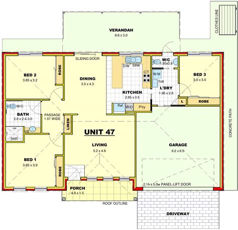 3 Bedroom Plan Hume Retirement Resort