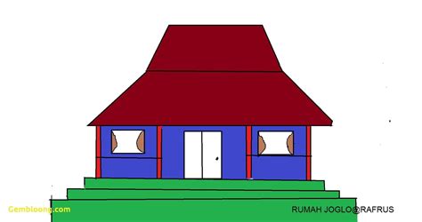 Joglo Gambar Rumah Adat Kartun Berwarna Cara Menggambar Rumah Adat