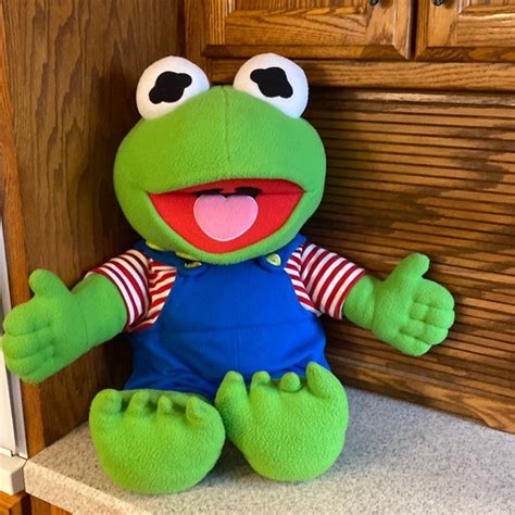 Sesame Street Toys Vintage Muppet Babies Kermit The Frog Plush 27