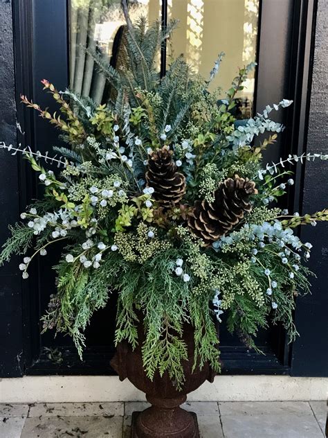Winter Urns · Creating This Life Christmas Planters
