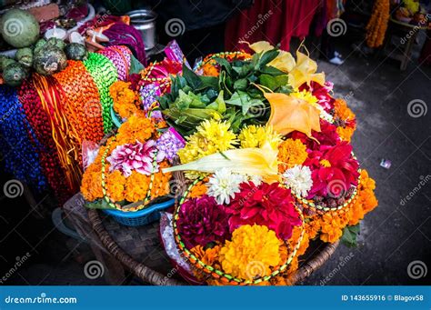 Marigold Flowers For Tihar Deepawali Festival And Newari New Year In