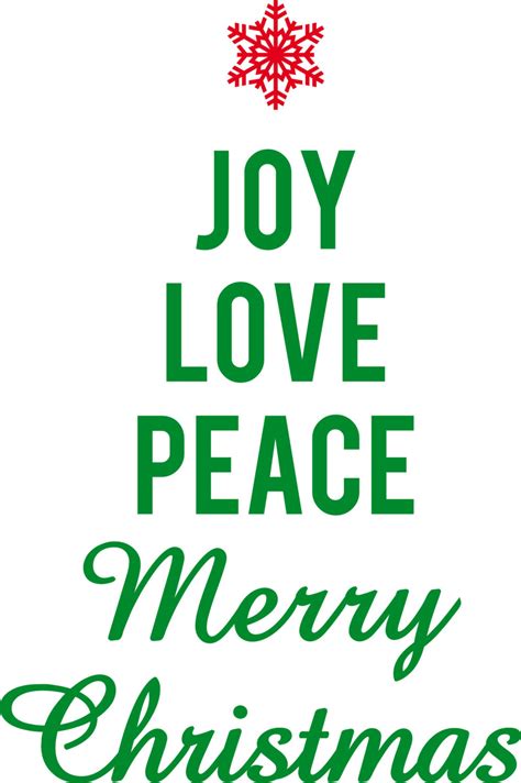 Joy Love Peace Merry Christmas Decal Holiday Vinyl Sticker Etsy