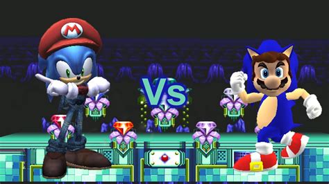 Ssbb Wii U Modded Battles Costume Fight Mario Vs Sonic Youtube