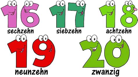 German Numbers Song 1 20 ♫ Zählen Von 1 Bis 20 ♫ Zahlenlied ♫ Zahlen