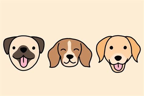 Set Cute Puppy Puppies Dog Pet Cartoon Illustration 6006984 Vector Art