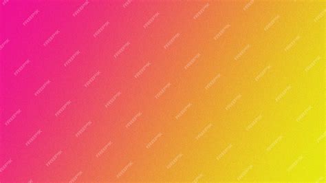Premium Photo Neon Pink And Yellow Color Gradient With Grain Texture